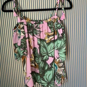 J Crew tropical print off shoulder blouse NWT Small